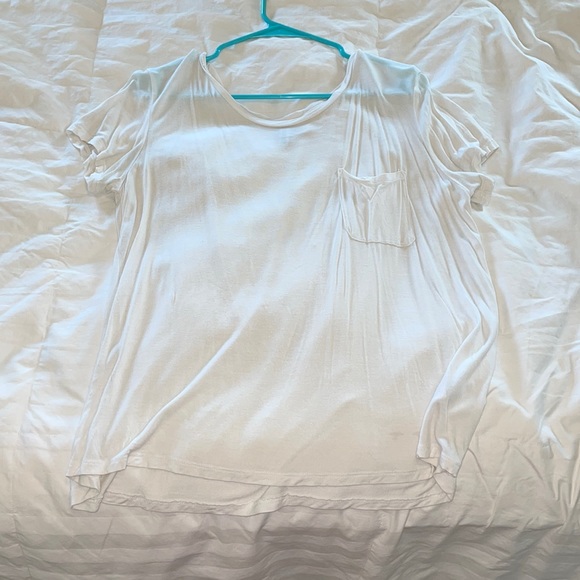 H&M Tops Hm Basic White Oversized Tee Poshmark